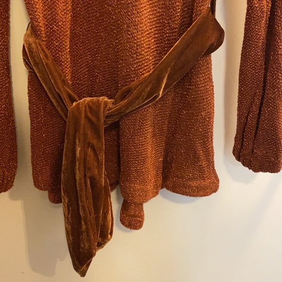 Free People metallic sweater in xs - Picture 3 of 4